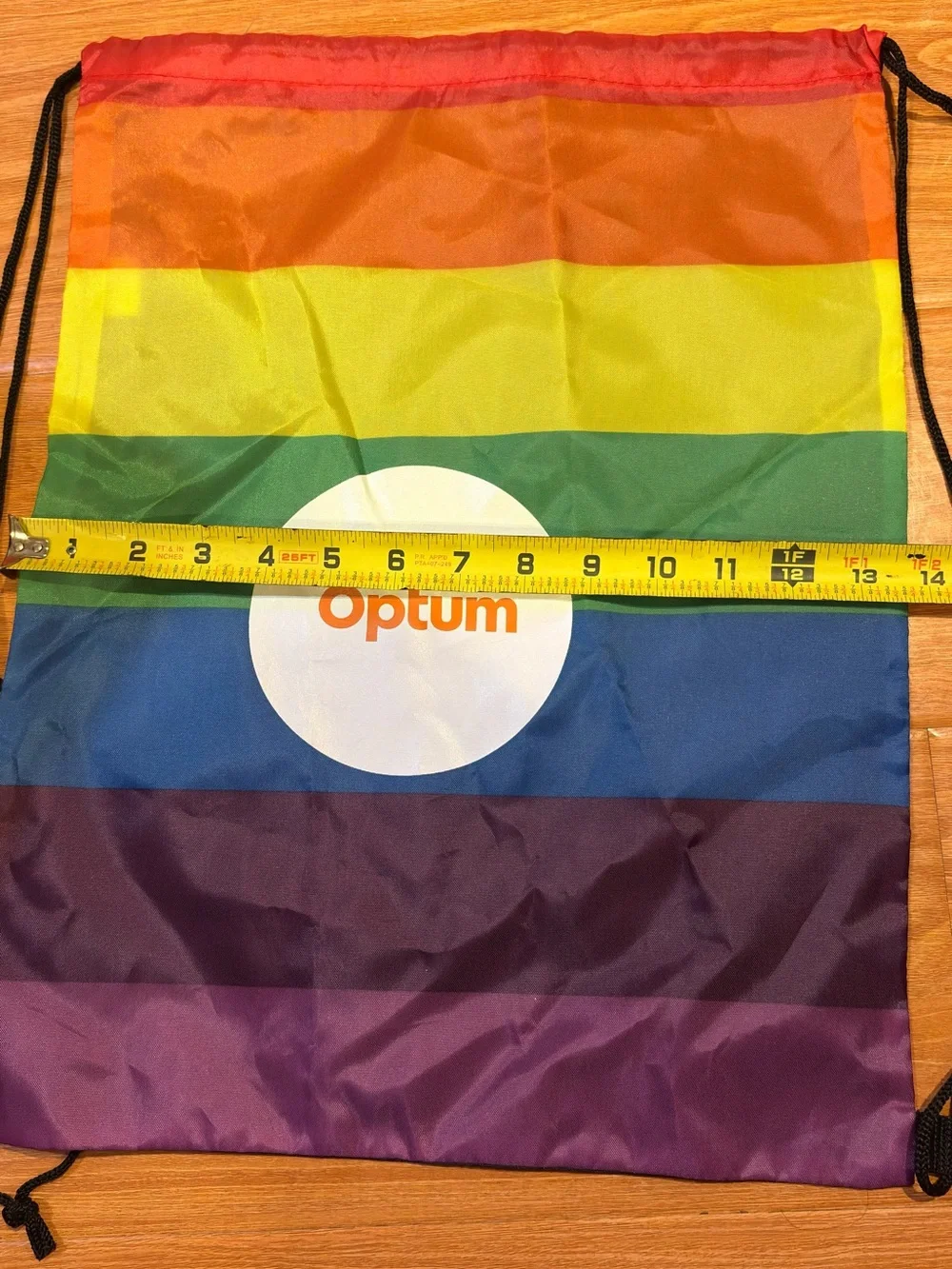 Unisex Never Use Rainbow Backpack- Optum-18”x13 1/2”